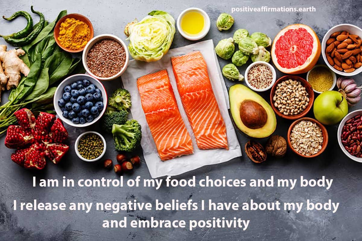 positive affirmations for good food choices