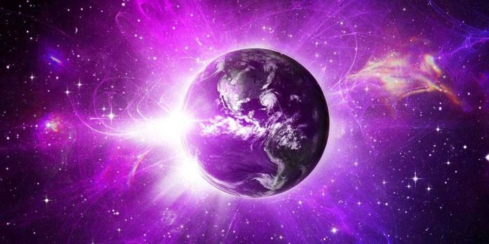Violet Flame Surrounding Earth